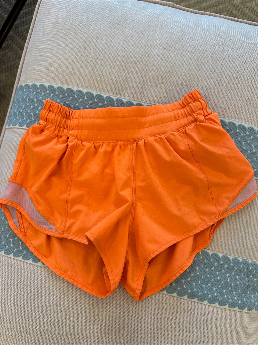 lululemon athletica Bright Orange Women's Athletic Shorts
